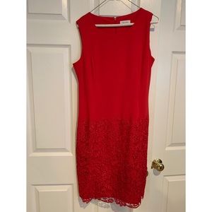 Red Calvin Klein Dress